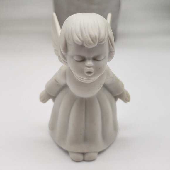 Lefton 1983 White Bisque 02079 Angel Figurine - Picture 8 of 8